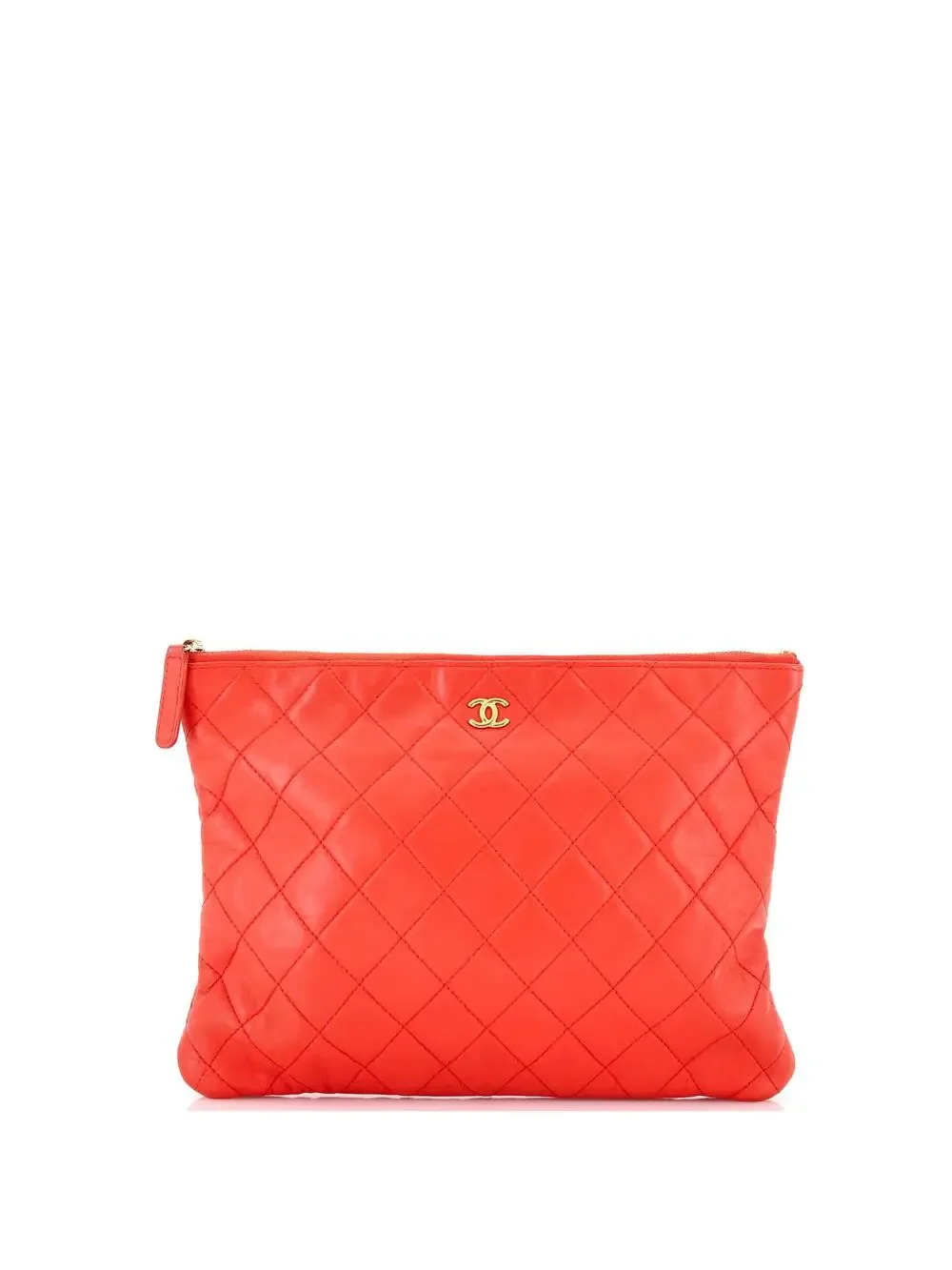 Chanel O Case Clutch Quilted Lambskin #295803C76B